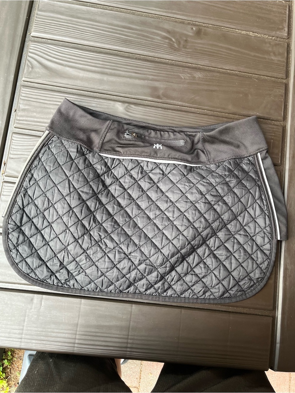 Quilted Black Women's Skirt - Performance Style mini size small